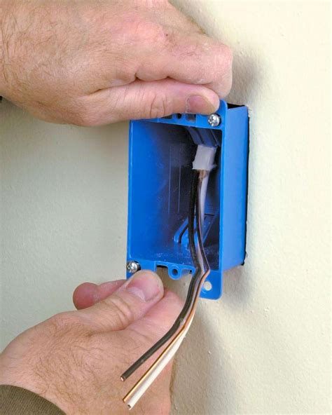 how electrical connection to utility box|installing electrical box in finished wall.